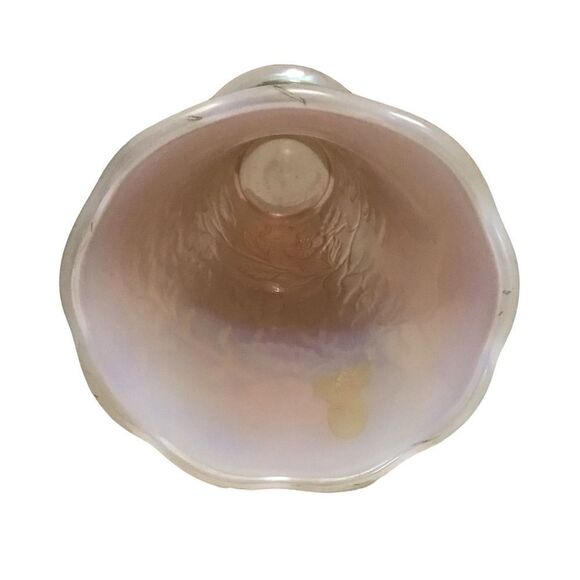 Fenton Peacock Pink Iridescent Carnival Vase - Picture 6 of 7